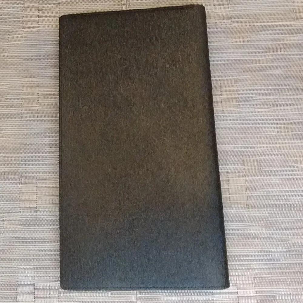 Lancaster Italy Black Leather Wallet/Photo/CC/Biz Card Holder New Cert of Auth